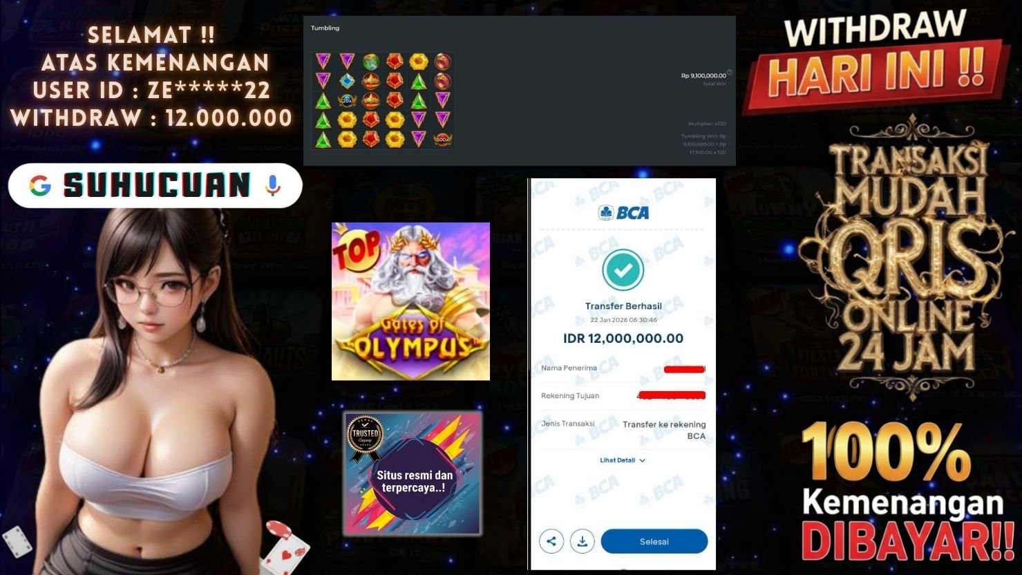 SUHUCUAN JACKPOT SLOT GATES OF OLYMPUS